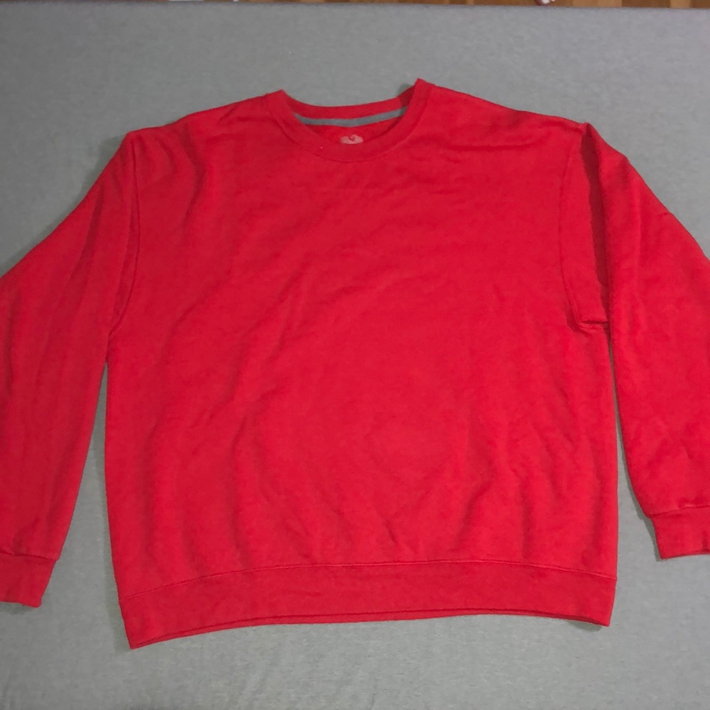 red crew neck